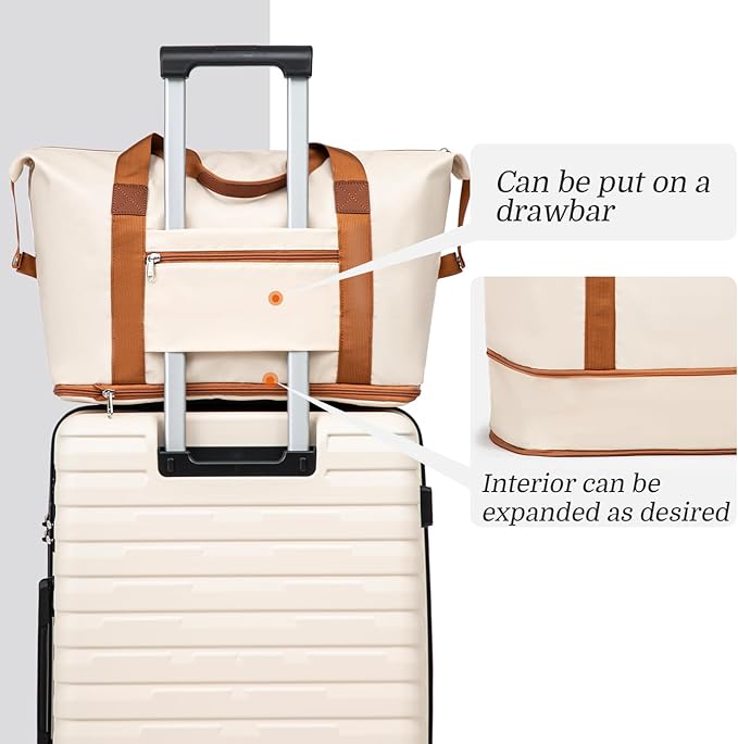 Cosbarn Luggage Sets 5 Piece Suitcases with Wheels, Suitcase Set ABS Hard Case Luggage with Spinner Wheels Durable Travel Luggage