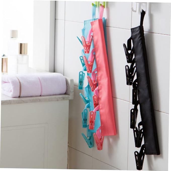 Cloth Hanger Rack Clips Portable Travel Laundry Organizer Foldable for Bathroom and Travel