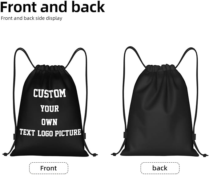 Custom Drawstring Backpack Personalized Drawstring Bag Bulk Plain Sports String Bag Sport Gym Sackpack for Women Men