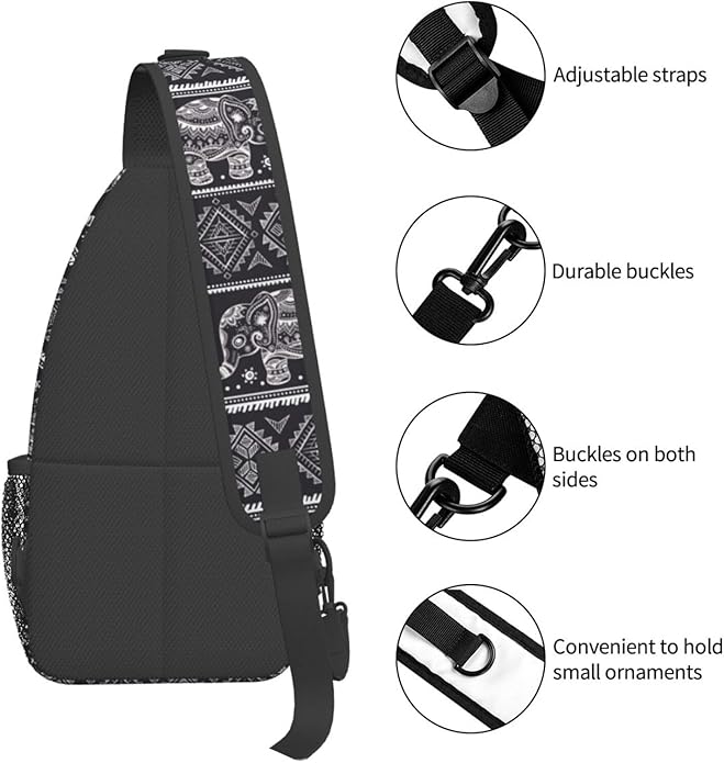 Sling Backpack Unisex Crossbody Chest Bag Shoulder Chest Bag For Women Men Hiking Travel