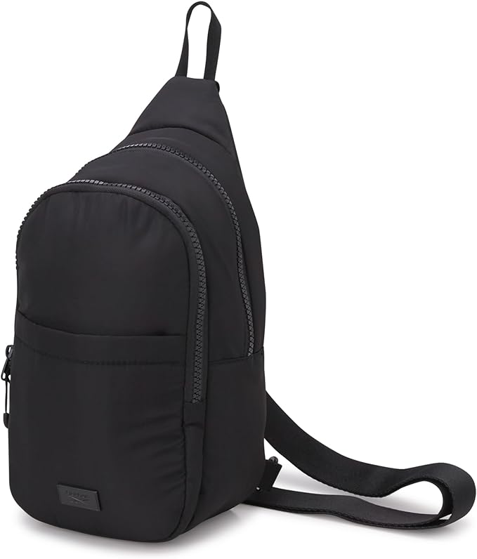 Reebok Unisex Crossbody Bag - Convertible Compact Durable Cross Body Bag for Women and Men - Gym and Travel Essentials, Size One Size, Thea II Black
