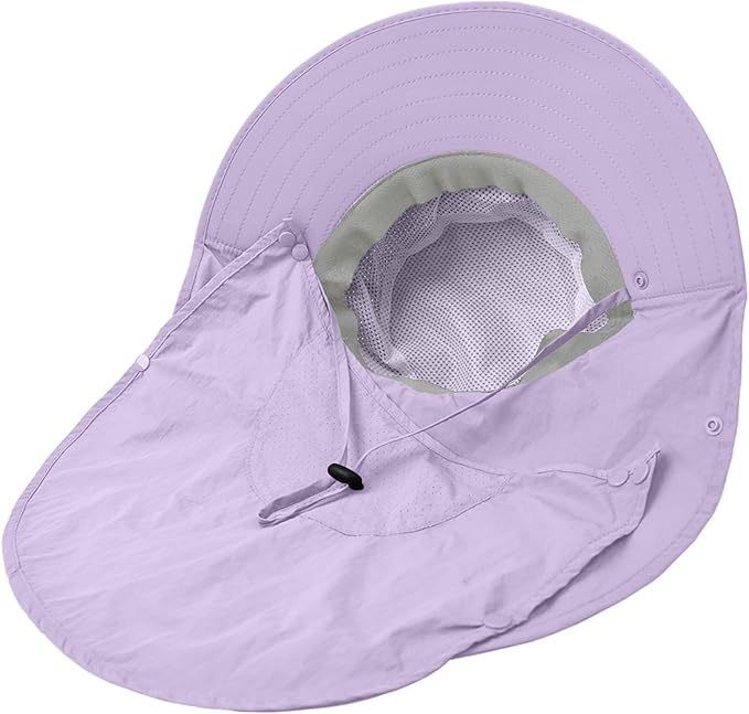 Sun Hat for Men Women with Neck Flap,UPF 50+ UV Protective Hiking Fishing Hats,Wide Brim Sun Hat for Women&Men