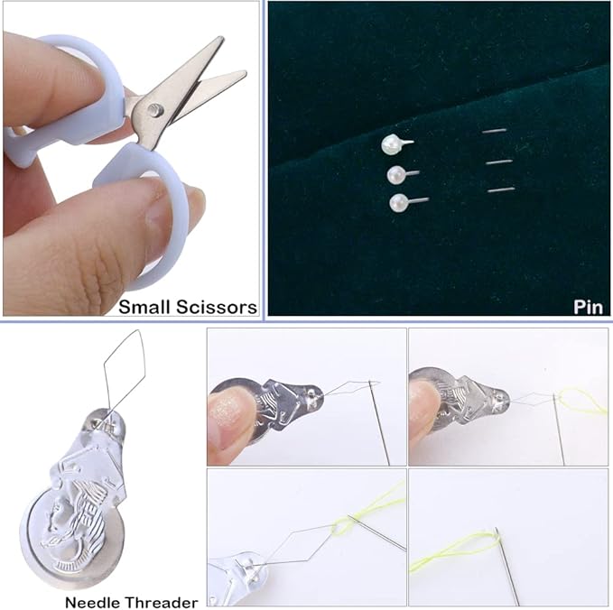 2 Pack Min Travel Sewing Kit DIY Supplies Portable Tool Kits Plastic Box Beginner Friendly Emergency Repair with Threads Scissors Hand Needles