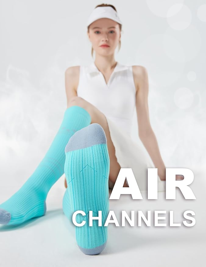 FITRELL 3 Pairs Compression Socks for Women and Men 20-30mmHg-Circulation Support Socks