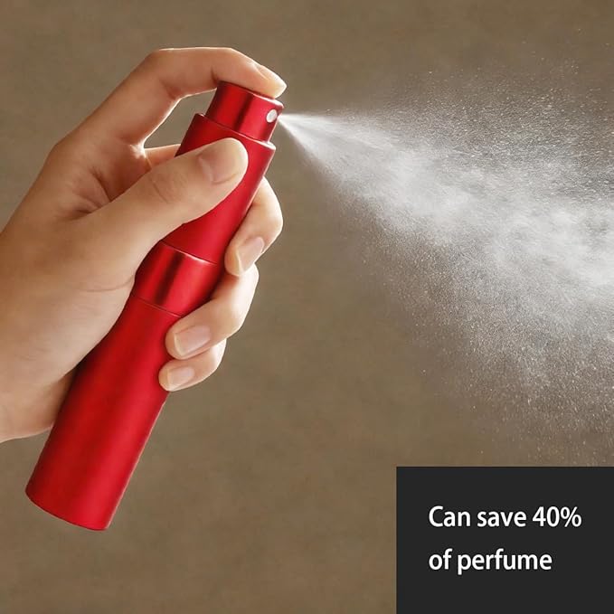 Travel Perfume Bottle, 7pcs Small Cologne Spray Atomizer, Refillable 10 ML Travel Size Empty Sprayer for Perfume Sample Container, Portable Fragrance Decant Dispenser