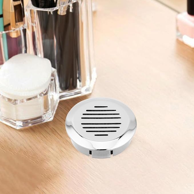 37mm Cigar Humidifier Disc – Pocket-Size Humidity Regulator for Travel Humidor Box, Silver Mini Plastic Moisture Control Insert for Tobacco Storage