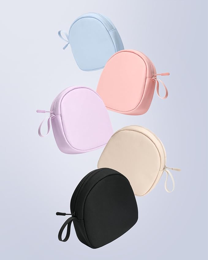 Headphone Case Soft for JBL Tune 510BT/520BT/500BT/720BT/Sony WH-CH520/510/720/710/SoundCore Q30/20/BERIBES/TOZO/KVIDIO/Bose, Ultra-Thin Headphones Case Bag Travel Carrying Universal (Black)