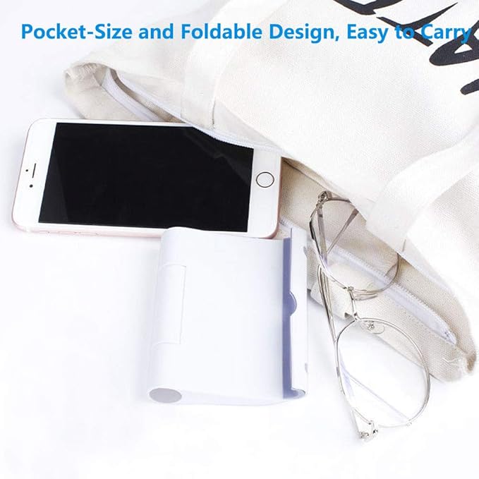 VOVIGGOL 4 Pack Cell Phone Stand for Desk, Foldable Cell Phone Holder Mobile Stand Phone Dock, Adjustable Tablet Stand Holder Compatible with iPhone 12 Pro 11 Xs X 8 iPad Samsung (Black & White)