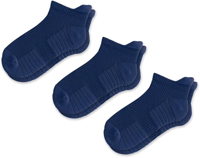 Viasox Ankle Compression Socks for Women & Men 3 Pack, 14 mmHg Support Improves Circulation, Extra Cushioned