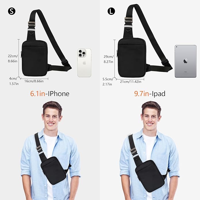 OSOCE Sling Bag, RFID Anti-Theft Lightweight