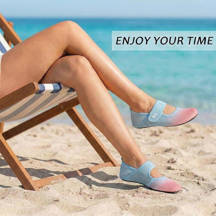 Water Shoes for Women Men Barefoot Beach Swim Aqua Socks Summer Wide Slides Sandals Quick Dry Pool River Sea Sock Shoes