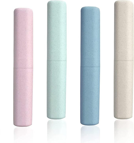 4 Pack Toothbrush Travel Case Portable Travel Toothbrush Holder Breathable Toothbrush Travel Containers for School Business Camping Travel Toothbrush Case