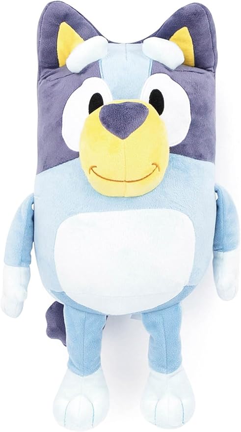 Jay Franco Kids Plush Pillow Buddy - 19 Inches Ultra-Soft Stuffed Plushie & Cozy Pillow, Official Licensed Bluey, Blue - Bluey