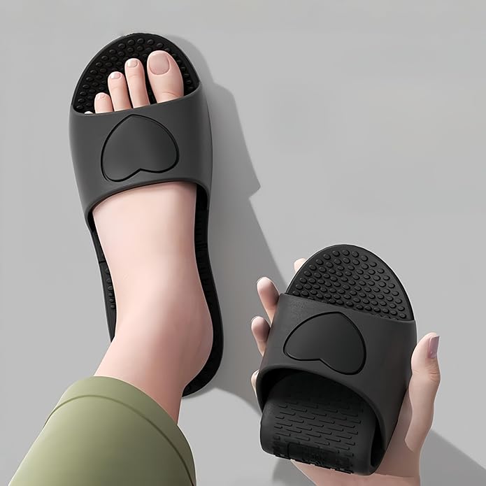 Shower Shoes Travel Foldable Portable Non Slip Slippers for Hotel Guests Swimming Spa Unisex Men Women Lightweight EVA Bathroom Slides Quick Drying Water Resistant Footwear
