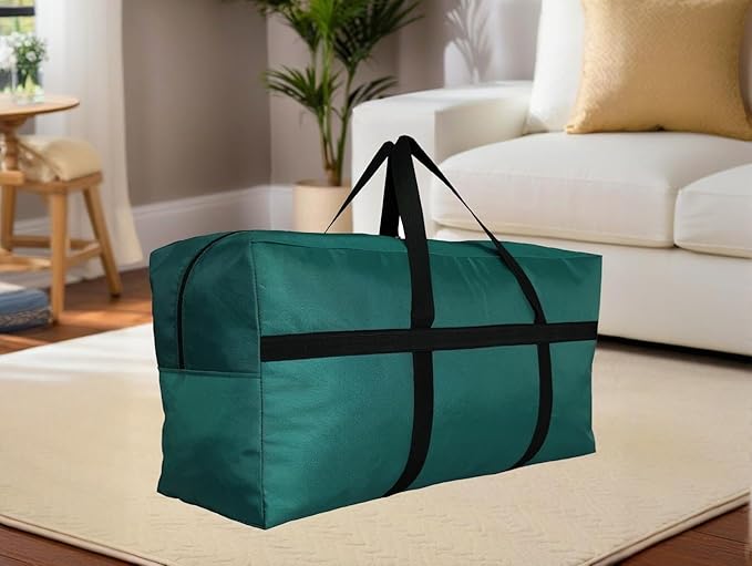 DoYiKe Extra Large Storage Duffle Bag with Zippers and Handles, Big Foldable Duffle Bag for Travel