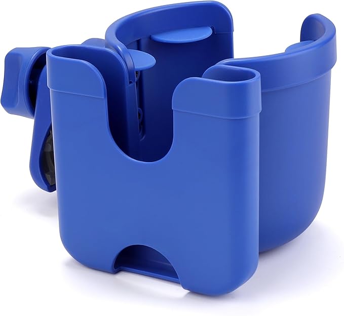Accmor Stroller Cup Holder with Phone Holder, Bike Cup Holder, Universal Cup Holder for Uppababy Nuna Doona Strollers, 2-in-1 Cup Holder for Walker, Wheelchair, Scooter