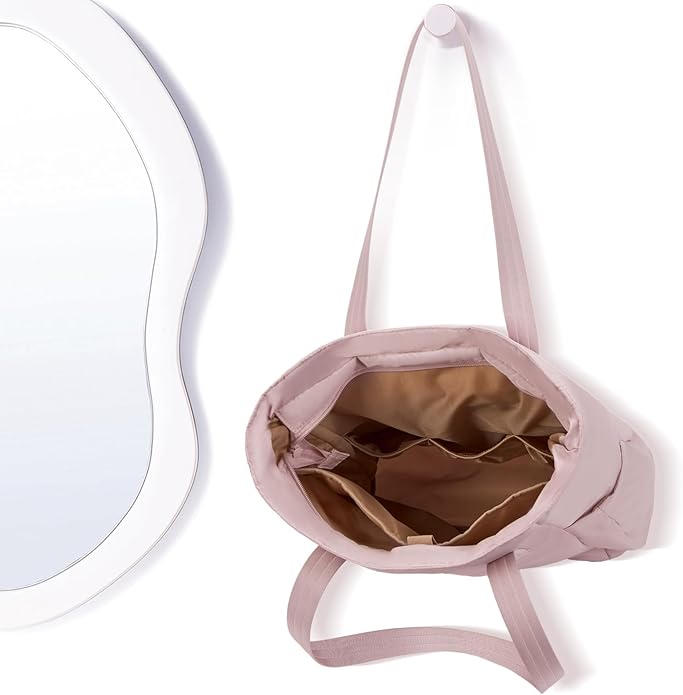 NISHEL Travel Puffy Tote Bag For Women, Ultra-Lightweight Large Tote Purse For Office Day And a Short Weekend Getaway