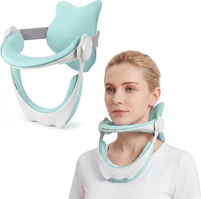 Neck Brace for Neck Pain and Support, 360°Adjustable Cervical Collar for Home Use, Neck Hump Corrector Neck Decompression Devices for Forward Head Neck Posture Corrector