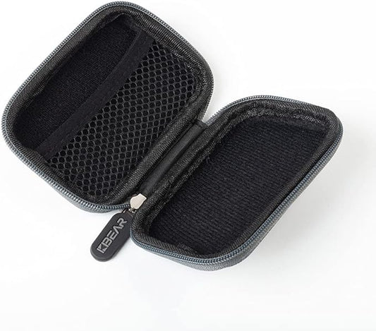 KZ ZS10 Pro IEM Case for in Ear Monitor, KBEAR Earbuds Case with Carabiner, EVA Travel Storage Bag for CCA CRA, Shure SE215, Moondrop Chu, CCZ Melody, KBEAR KS1, TANGZU, iems Cable, Ear Tips (Grey)