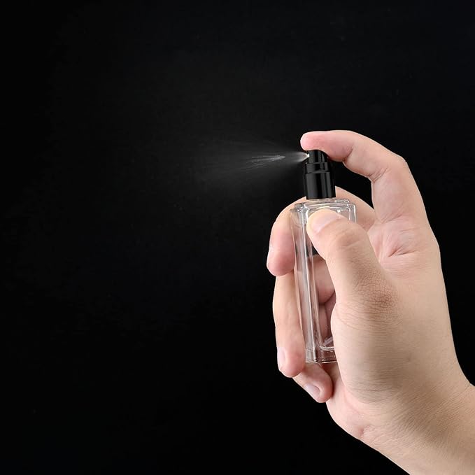 30 ml Glass Spray Bottle, 1 oz Perfume Bottles Empty, Glass Atomizer, Small Travel Atomizer Bottle Refillable (6 PCS, Sliver)