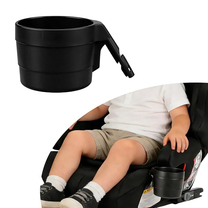 Diono XL Car Seat Cup Holders for Radian and Everett Car Seats, Pack of 3 Cup Holders, Black