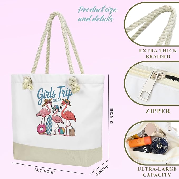 BELLOWDEER Beach Bags for Women, Wet Bag Cosmetic Bag for Beach Toiletries, Summer Travel Essentials, Gifts for Women