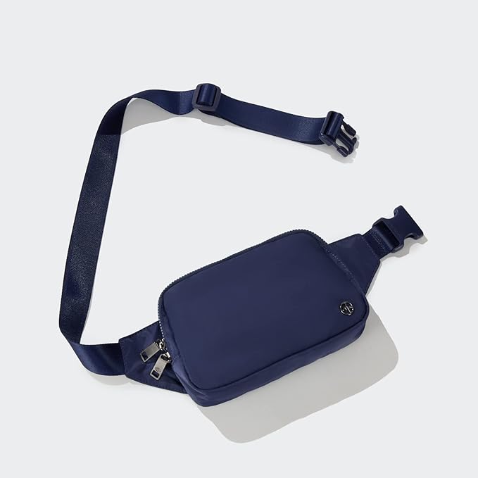 Pander Belt Bag Large 2L, Nylon Fanny Pack Purse for Women and Men with Adjustable Strap