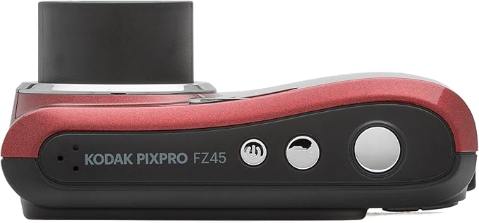 Kodak PIXPRO FZ45 16MP Digital Camera 4X Optical Zoom 27mm Wide Angle 1080P Full HD Video 2.7" LCD Camera (Red) + 64GB Card and Reader + Case + Memory Wallet + Tripod + Cleaning Bundle
