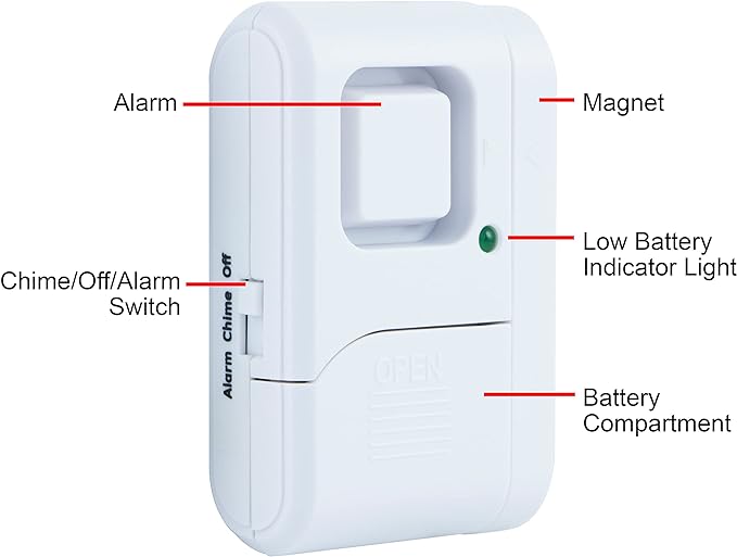 Magnetic Window and Door Alarm (2-Pack)