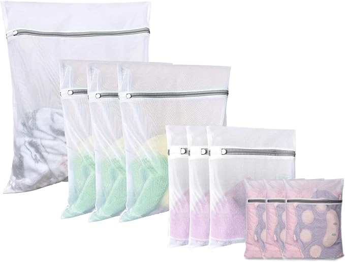 Laundry Bags 16 Pack, 6 Pcs Extra Large Laundry Bags Varied Colors 30"x40", 10 Pcs Mesh Bags for Delicates, for College Dorm Apartment Dwellers Travel (16PCS)