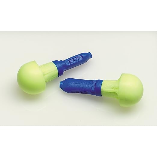 3M E-A-R Push-Ins Earplugs 318-1000, 28.0 dBs, 100 Pair, ANSI, Uncorded, No Roll, Push to Fit, Poly Bag