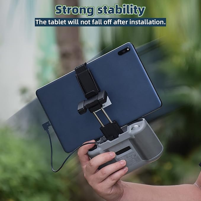 HeiyRC Tablet Holder Mount for DJI Neo, Mini 4K, Mini 4 Pro, Mini 3/3 Pro, Mini 2 SE, AIR 3, Mavic 3 Pro, Mavic Air 2S Adjustable Remote Controller Extended Bracket for iPad mini/Air Accessories