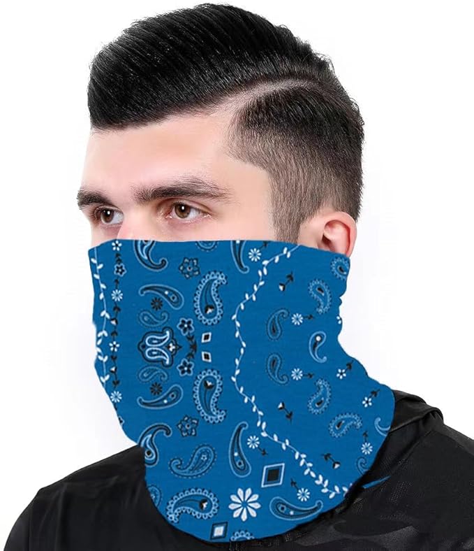 Neck Gaiter Face Cover Bandana Mask Scarf, Breathable Sun& Dust-proof for Cycling Running Fishing Hiking