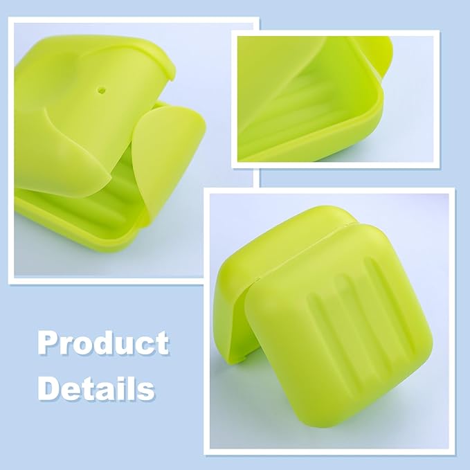 Cosmetic Cotton Pad Holder 4 PCS Plastic Square Holder Multiple Colors Portable Travel and Sealed, Suitable for Makeup Remover Cotton Balls Beads 4 Colors