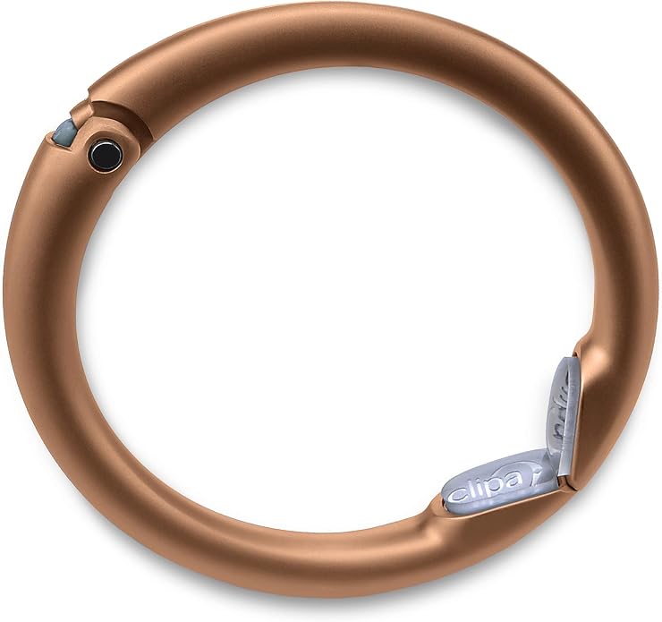 Clipa Bag Hanger - The Ring that Opens Into a Hook, Closes Automatically | Hangs Almost Anywhere in Just 1/2" of Space | Holds 33 lbs | 9 Styles | 3 yr Warranty
