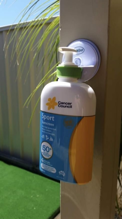 Original AngellPod® Repositionable Wall Mount Hand Sanitiser Pump Bottle Holder for Any Size Bottle. Hand sanitizer, soap, Shampoo, Cream Dispenser Holder. Suction-Cup + Self-Adhesive = NO Tools.