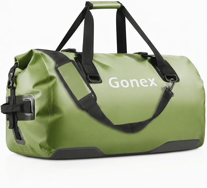 Gonex Extra Large Waterproof Duffle Travel Dry Duffel Bag Heavy Duty Bag with Durable Straps & Handles for Kayaking Paddleboarding Boating Rafting Fishing
