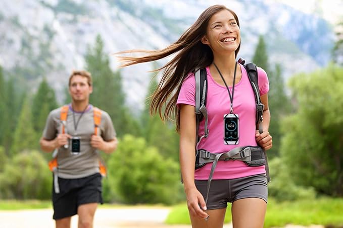 Gear Beast Cell Phone Lanyard - Universal Neck Phone Holder w/Card Pocket and Silicone Neck Strap - Compatible with Most Smartphones, Light Pink
