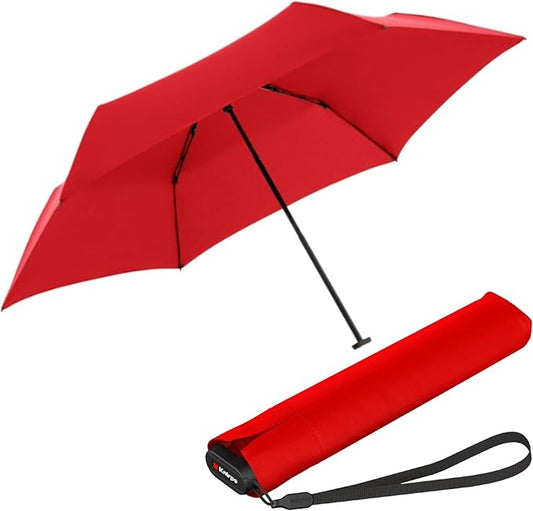Knirps US.050 Ultra Light Pocket Size Manual Rain Umbrella with Carrying Case