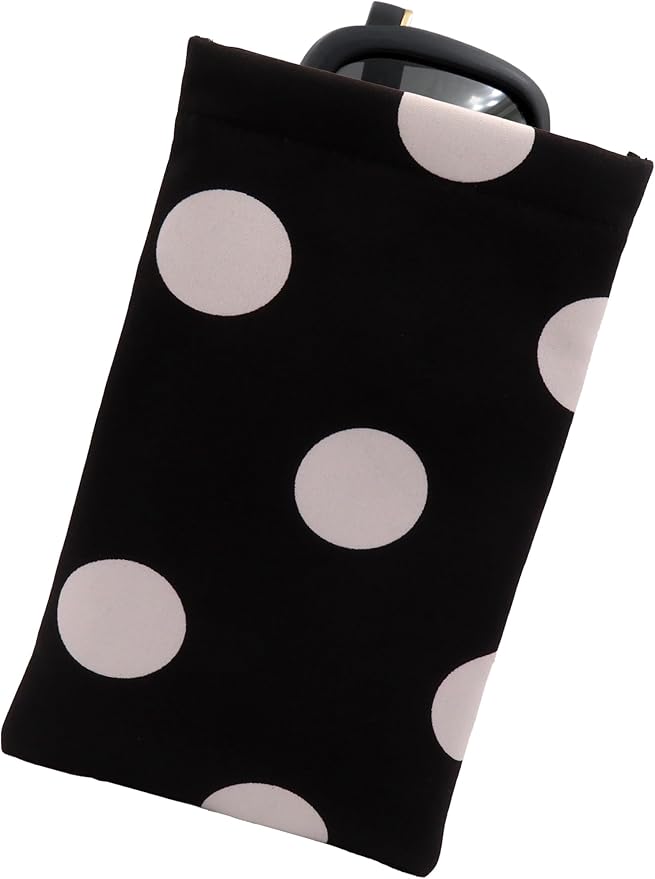 Soft Sunglasses case | Large Glasses Case Holder - Eyeglass Pouch Squeeze Top | Glasses pouch Lightweight Extra Layers
