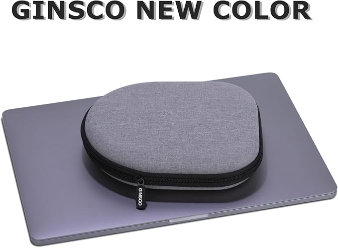 Ginsco Headphone Case Compatible with JBL Tune 510BT/520BT/500BT with Sony WH-CH520/510, Ultra-Slim Hard Shell Headphone Case for On Ear Headphones (Gray)