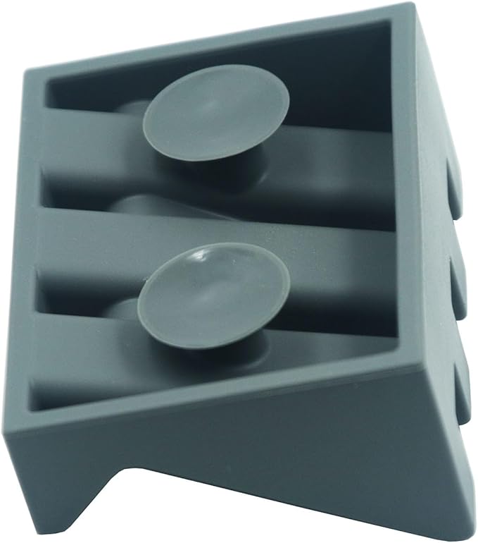 2 Pack Silicone Soap Dish with Suction Cup, Self Draining Soap Holder, Sponge Holder, for Shower,Bathroom,Kitchen Sink Organizer (Gray)