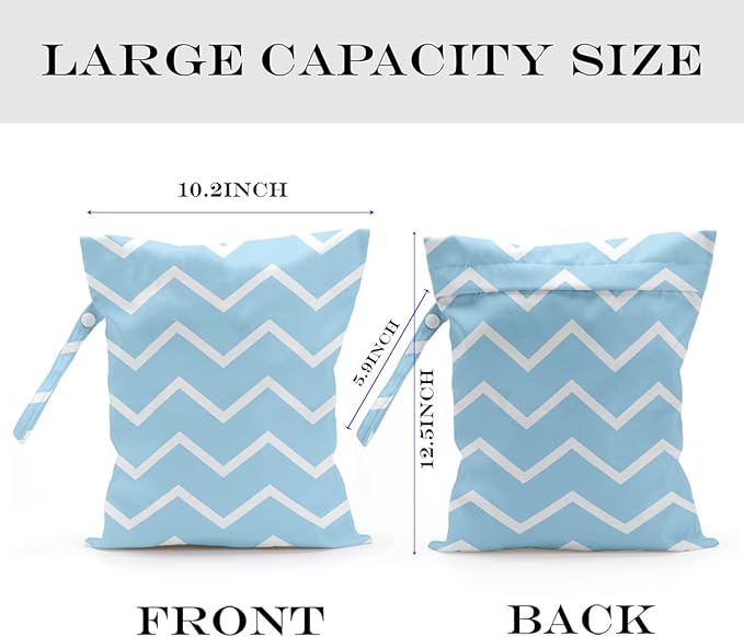 Wet Bag Wet Dry Bag for Swimsuit Travel Beach Pool Stroller Diapers Dirty Yoga Gym Clothes Waterproof Reusable