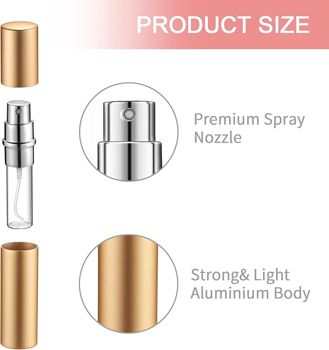 Tessco for you 35 Pcs Atomizer Perfume Bottles 10ml Mini Atomizer Sprayer for Perfume Bulk Refillable with Pump for Travel Outgoing (Multi Color)