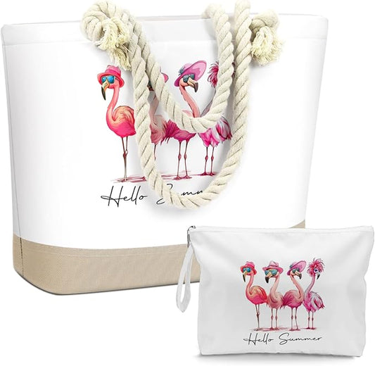 BELLOWDEER Beach Bags for Women, Wet Bag Cosmetic Bag for Beach Toiletries, Summer Travel Essentials, Gifts for Women