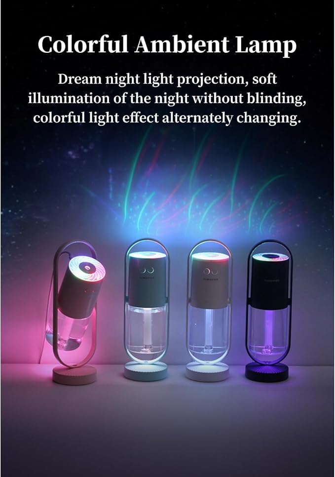 Portable Mini Humidifier, Compact 360° Rotating Cool Mist Air Humidifier Automatic Shutdown for Office for Home for Travel (#3)