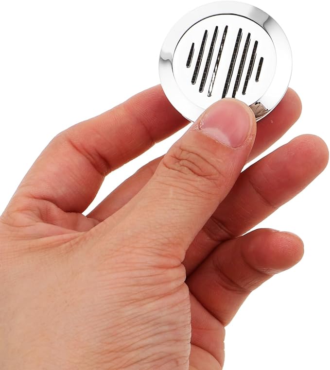 37mm Cigar Humidifier Disc – Pocket-Size Humidity Regulator for Travel Humidor Box, Silver Mini Plastic Moisture Control Insert for Tobacco Storage
