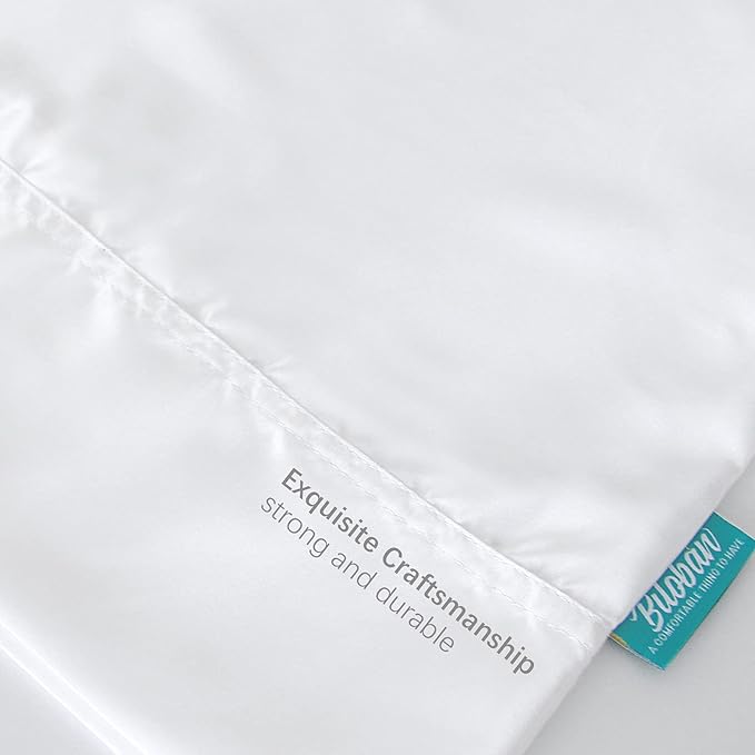 Satin 2 Pack Kids Toddler Pillowcase for Children Toddler Pillows 13"x 18" or 14"x19", Envelope Travel Toddler Pillow Cover Case, White