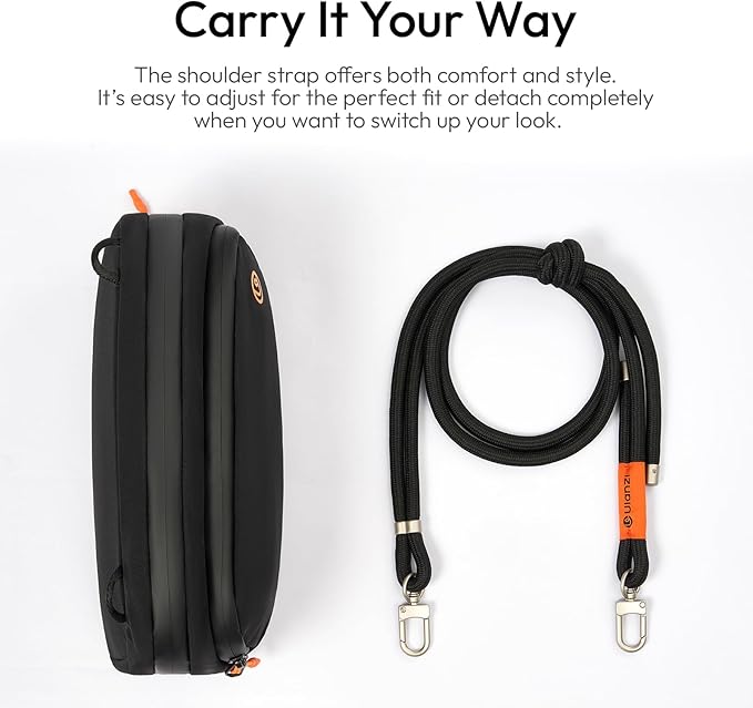 ULANZI YY08 Sling Bag Everyday Shoulder Bag Compatible with DJI Osmo Pocket 3/Pocket 4/GoPro/Insta360 Action Cameras, Vlog Photography Crossbody Portable Bag Small Camera Case w Detachable Strap, 2L