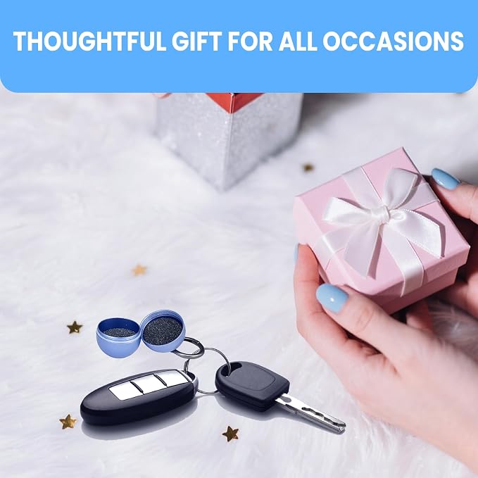 Jewelry Storage Box Case Gym Storage Jewelry Storage Box Case, Ring Organizer Container with Protective Sponge,Jewelry Care Protective Ring Holder with Keychain((1-Tier Purplish blue)